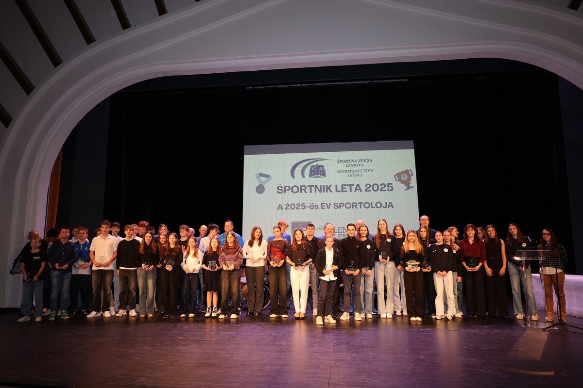 Športna zveza Lendava nagradila športne dosežke leta 2025