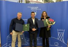 Robert Göncz in Hilda Požgai za pogumno in požrtvovalno dejanje prejela županovo priznanje